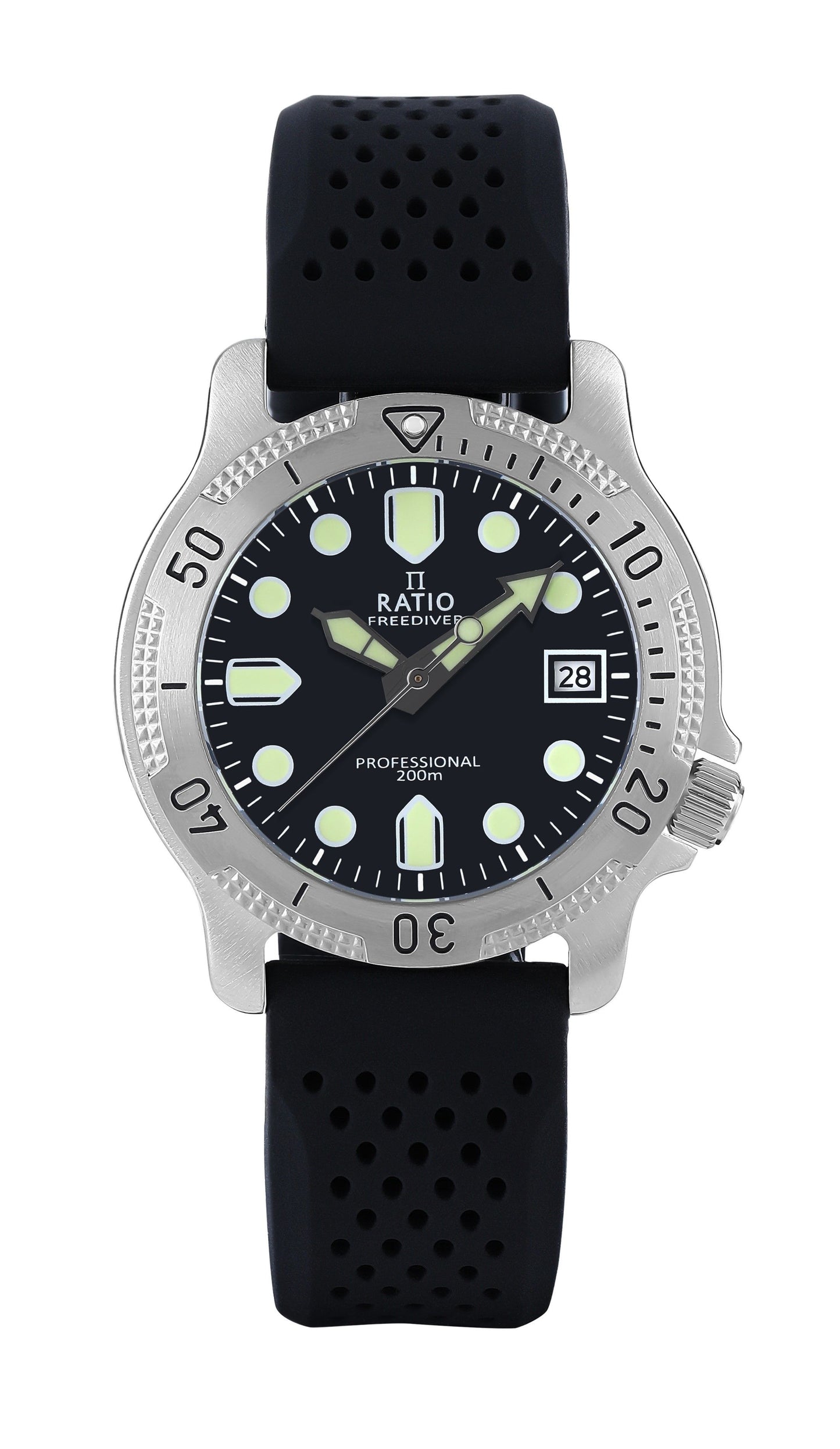 Ratio FreeDiver Professional Sapphire Black Dial Quartz RTF021 200M Men's Watch