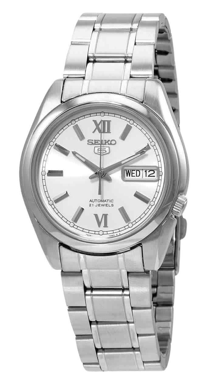 Seiko 5 Automatic Silver Dial SNKL51 SNKL51K1 SNKL51K Men's Watch