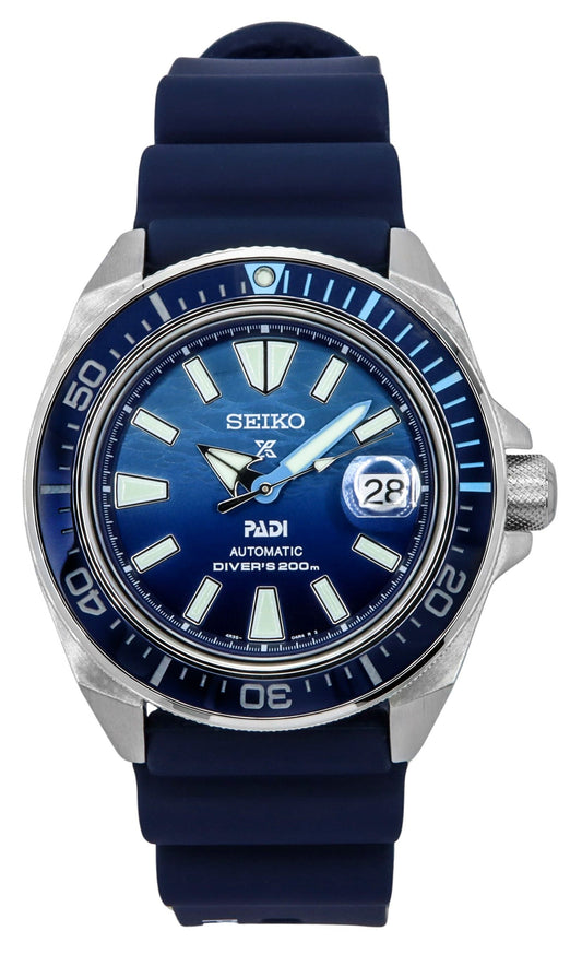 Seiko Prospex Samurai PADI Special Edition Blue Dial Automatic Diver's SRPJ93K1 200M Men's Watch