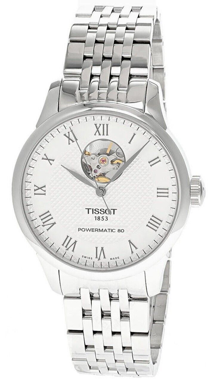 Tissot Le Locle Powermatic 80 Open Heart Silver Dial Automatic T006.407.11.033.02 Men's Watch