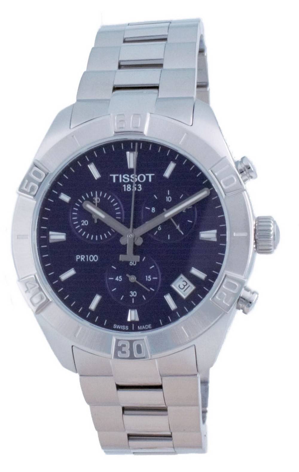 Tissot PR 100 Sport Chronograph Quartz T101.617.11.041.00 T1016171104100 100M Men's Watch