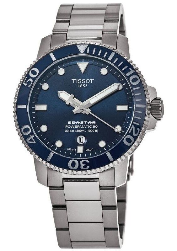 Tissot Seastar 1000 Professional Powermatic 80 Blue Dial Diver's T120.407.11.041.03 T1204071104103 300M Men's Watch