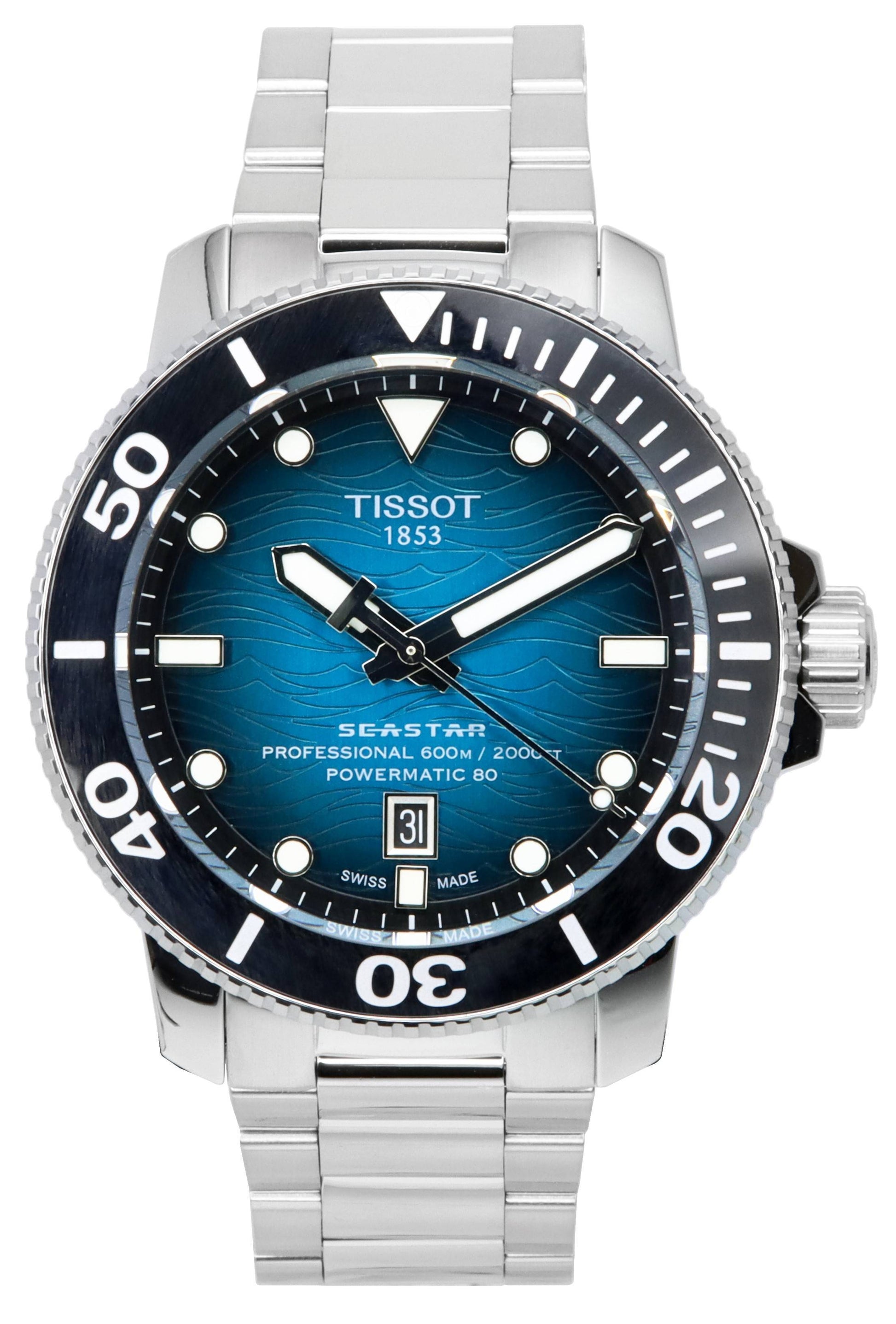 Tissot Seastar 2000 Professional Powermatic 80 Diver's T120.607.11.041.00 T1206071104100 600M Men's Watch