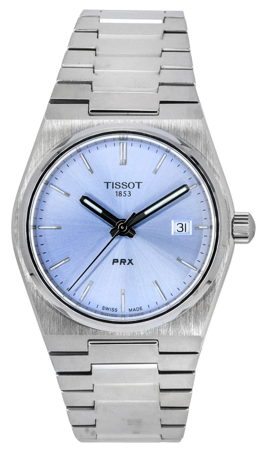 Tissot T-Classic PRX Stainless Steel Light Blue Dial Quartz T137.210.11.351.00 100M Unisex Watch