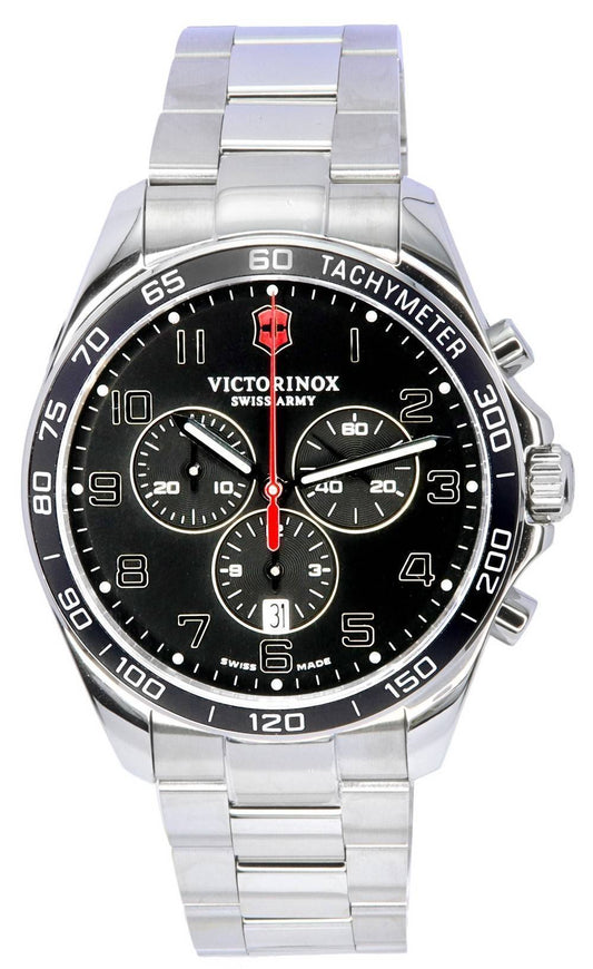 Victorinox Fieldforce Classic Chronograph Black Dial Quartz 241899 100M Men's Watch