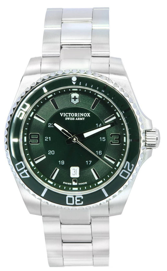 Victorinox Maverick Green Dial Quartz 241934 100M Men's Watch