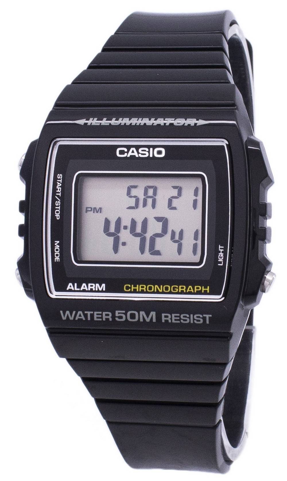 Casio Digital Alarm Chronograph W-215H-1AVDF W-215H-1AV Unisex Watch