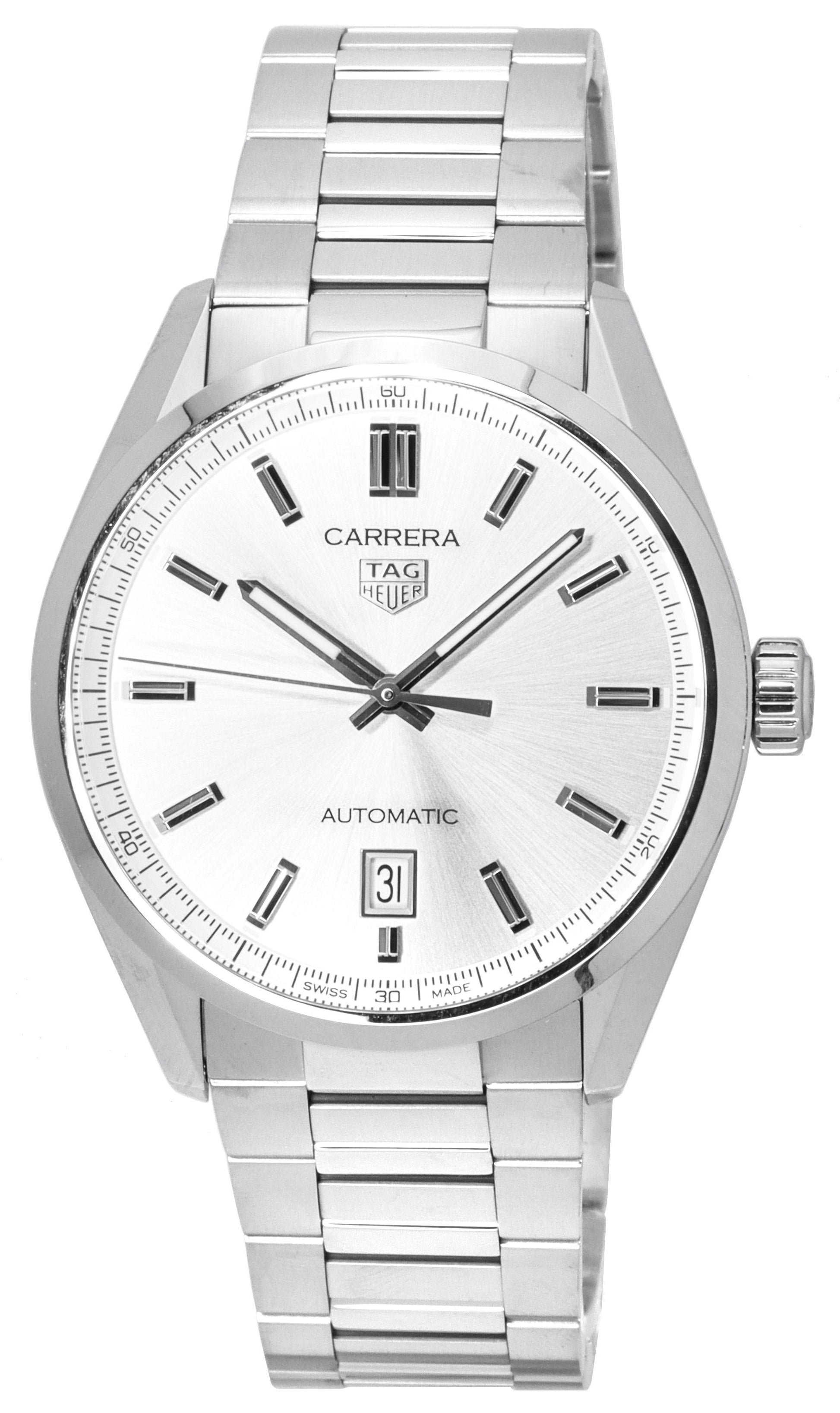 Tag Heuer Carrera Stainless Steel Grey Dial Automatic WBN2111.BA0639 100M Men's Watch