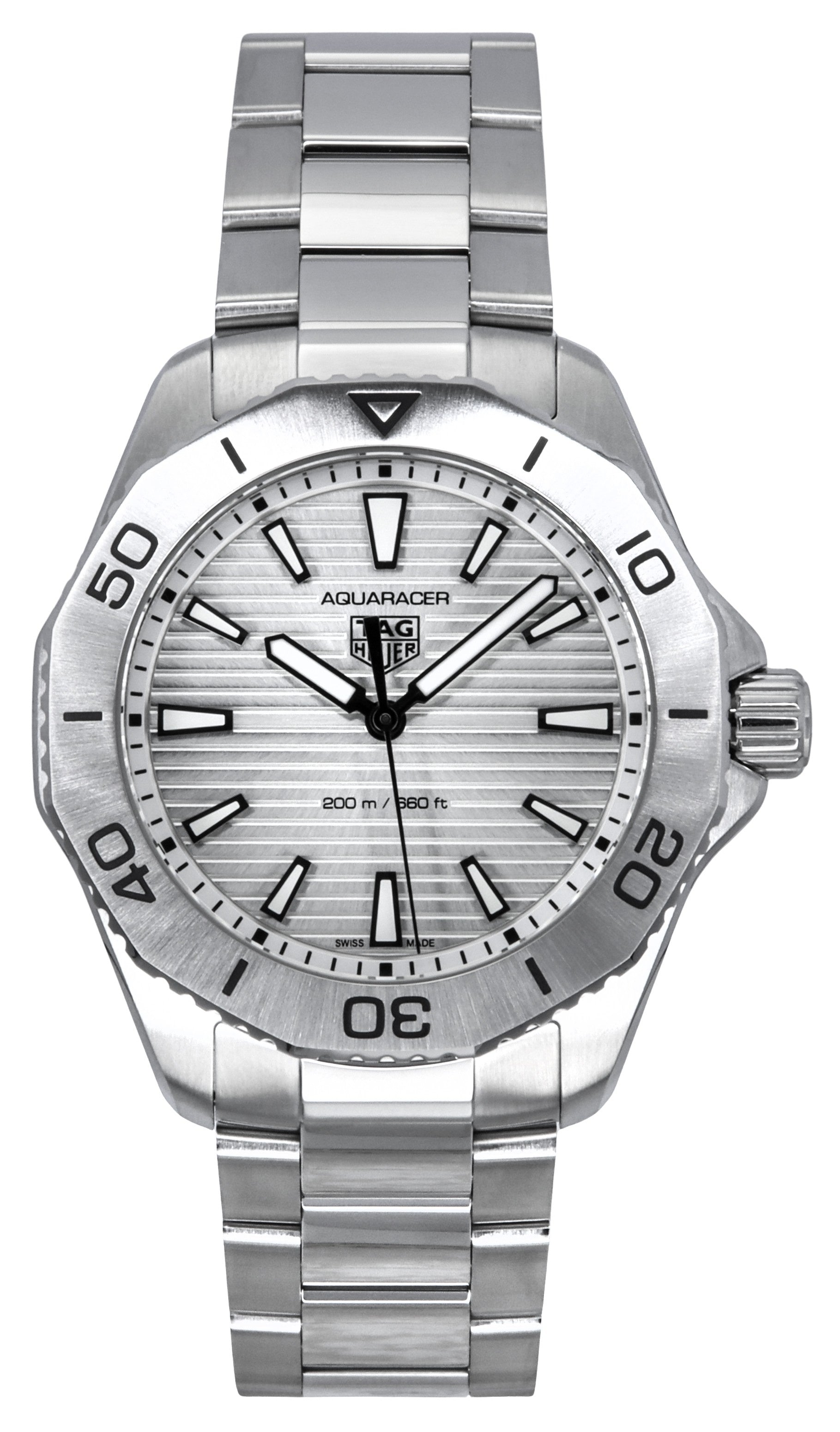 Tag Heuer Aquaracer Professional 200 Stainless Steel Grey Dial Quartz Diver's WBP1111.BA0627 200M Men's Watch