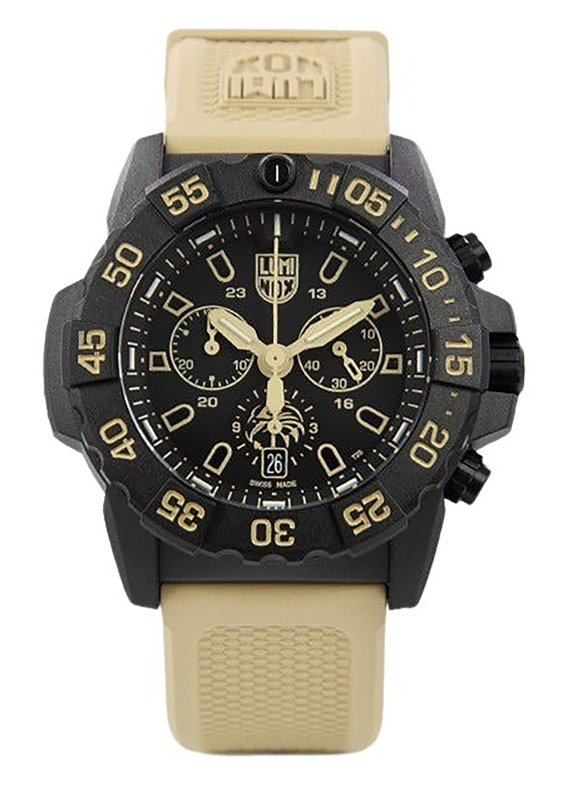 Luminox Navy Seal Foundation Chronograph Black Dial Quartz Diver's XS.3590.NSF.SET 200M Men's Watch With Extra Strap