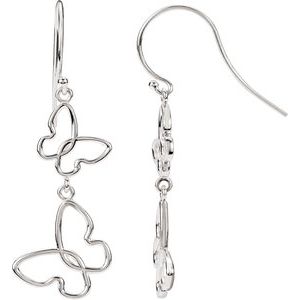 Sterling Silver Butterfly Earrings - BN & CO JEWELRY