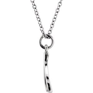 Sterling Silver Tiny PoshÂ® Wishbone 16-18" Necklace - BN & CO JEWELRY