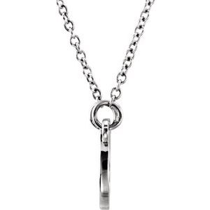 Sterling Silver Tiny PoshÂ® Horseshoe 16-18" Necklace - BN & CO JEWELRY