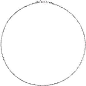 Sterling Silver Diamond-Cut Wheat 24" Chain - BN & CO JEWELRY