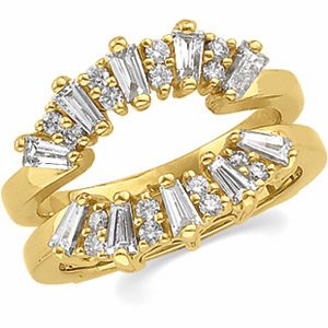 14K Yellow 1 CTW Natural Diamond Ring Guard - BN & CO JEWELRY