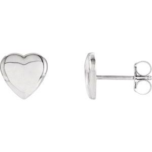 Sterling Silver Heart Earrings - BN & CO JEWELRY