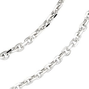 Sterling Silver 1.75 mm Solid Diamond-Cut Cable 16" Chain - BN & CO JEWELRY