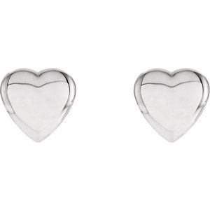 Sterling Silver Heart Earrings - BN & CO JEWELRY