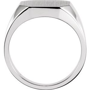 Sterling Silver 14x12 mm Octagon Signet Ring - BN & CO JEWELRY