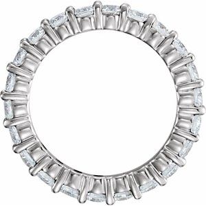 14K White 1 3/4 CTW Natural Diamond Eternity Band Size 8 - BN & CO JEWELRY