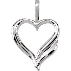 Sterling Silver Heart Pendant - BN & CO JEWELRY