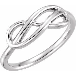 Sterling Silver Double Infinity-Inspired Ring - BN & CO JEWELRY