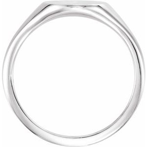 Sterling Silver 8x6 mm Oval Signet Ring - BN & CO JEWELRY