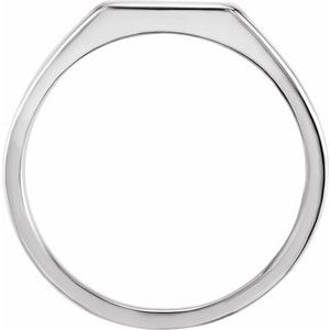 Sterling Silver 12x10 mm Rectangle Signet Ring - BN & CO JEWELRY