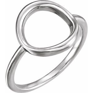 Sterling Silver Circle Ring - BN & CO JEWELRY