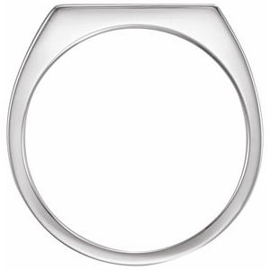 Sterling Silver 15x7 mm Rectangle Signet Ring - BN & CO JEWELRY