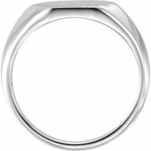 Sterling Silver 12x10 mm Geometric Signet Ring - BN & CO JEWELRY