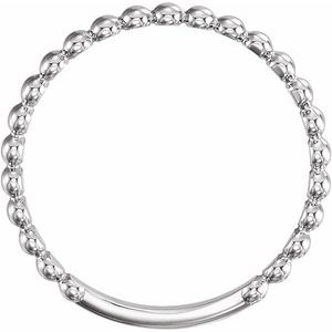 Sterling Silver 2 mm Stackable Bead Ring - BN & CO JEWELRY