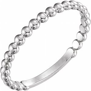 Sterling Silver 2 mm Stackable Bead Ring - BN & CO JEWELRY