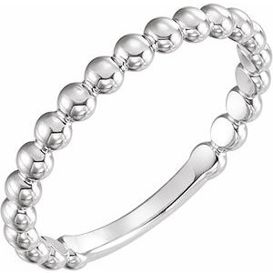 Sterling Silver 2.5 mm Stackable Bead Ring - BN & CO JEWELRY