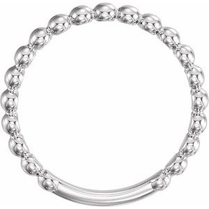 Sterling Silver 2.5 mm Stackable Bead Ring - BN & CO JEWELRY