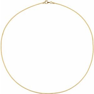 18K Yellow Vermeil 1.5 mm Wheat 16" Chain - BN & CO JEWELRY