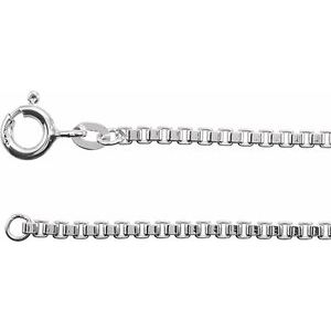 Sterling Silver 2 mm Box 16" Chain - BN & CO JEWELRY