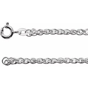 Sterling Silver 2 mm 16" Rope Chain - BN & CO JEWELRY