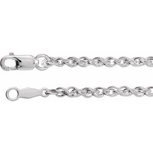 Sterling Silver 2 mm 20" Rope Chain - BN & CO JEWELRY