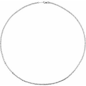 Sterling Silver 2 mm 24" Rope Chain - BN & CO JEWELRY