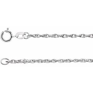 Sterling Silver 1.5 mm Rope 16" Chain - BN & CO JEWELRY