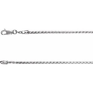 Sterling Silver Diamond-Cut Wheat 24" Chain - BN & CO JEWELRY