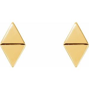 14K Yellow Geometric Earrings - BN & CO JEWELRY