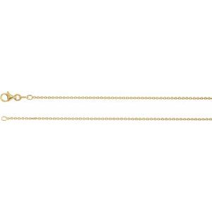 18K Yellow Gold-Plated Sterling Silver 1.4 mm Cable 16" Chain - BN & CO JEWELRY