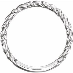 Sterling Silver Stackable Rope Ring - BN & CO JEWELRY