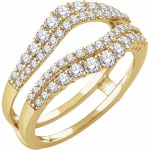 14K Yellow1 CTW Natural Diamond Ring Guard - BN & CO JEWELRY