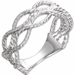 Sterling Silver Rope Ring - BN & CO JEWELRY