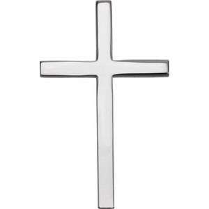 Sterling Silver 17.4x11.1 mm Cross Pendant - BN & CO JEWELRY