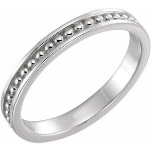 Sterling Silver Stackable Bead Ring - BN & CO JEWELRY