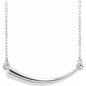 Sterling Silver Horn 16-18" Necklace - BN & CO JEWELRY